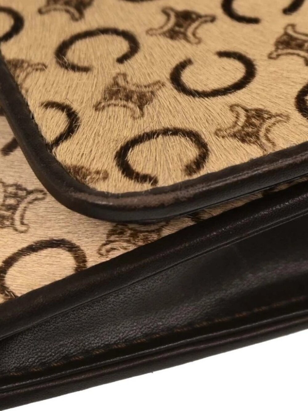 Celine Beige Pony Hair C Macadam Shoulder Bag MC01/1 134695 - Picture 4 of 10